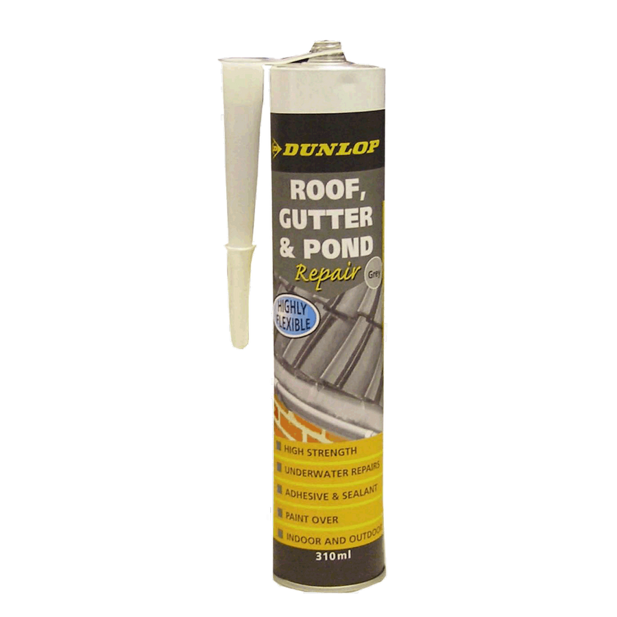 Dunlop Roof Repair 310ml Grey Waterproofing Adhesive Sealant Flexible - SuperSaverAU - view 1