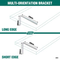Carinya 250 x 200mm Zinc Plated Steel Heavy Duty Angle Bracket