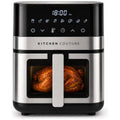 Kitchen Couture Clear View Digital Air Fryer 5.5L - Ceramic Basket, 8 Presets, 1600W - 10005843