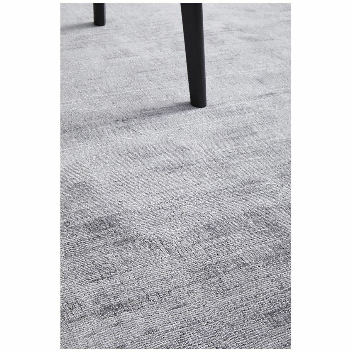 Rug Culture Bliss Hand Loomed Extra Large Rug 400x300 - Grey Viscose, Cotton Backing - BLSGREY400X300