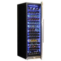 Schmick 135 Bottle Upright Wine Fridge - Black, Triple Glazed Low E Glass, Lockable Door - BD425W