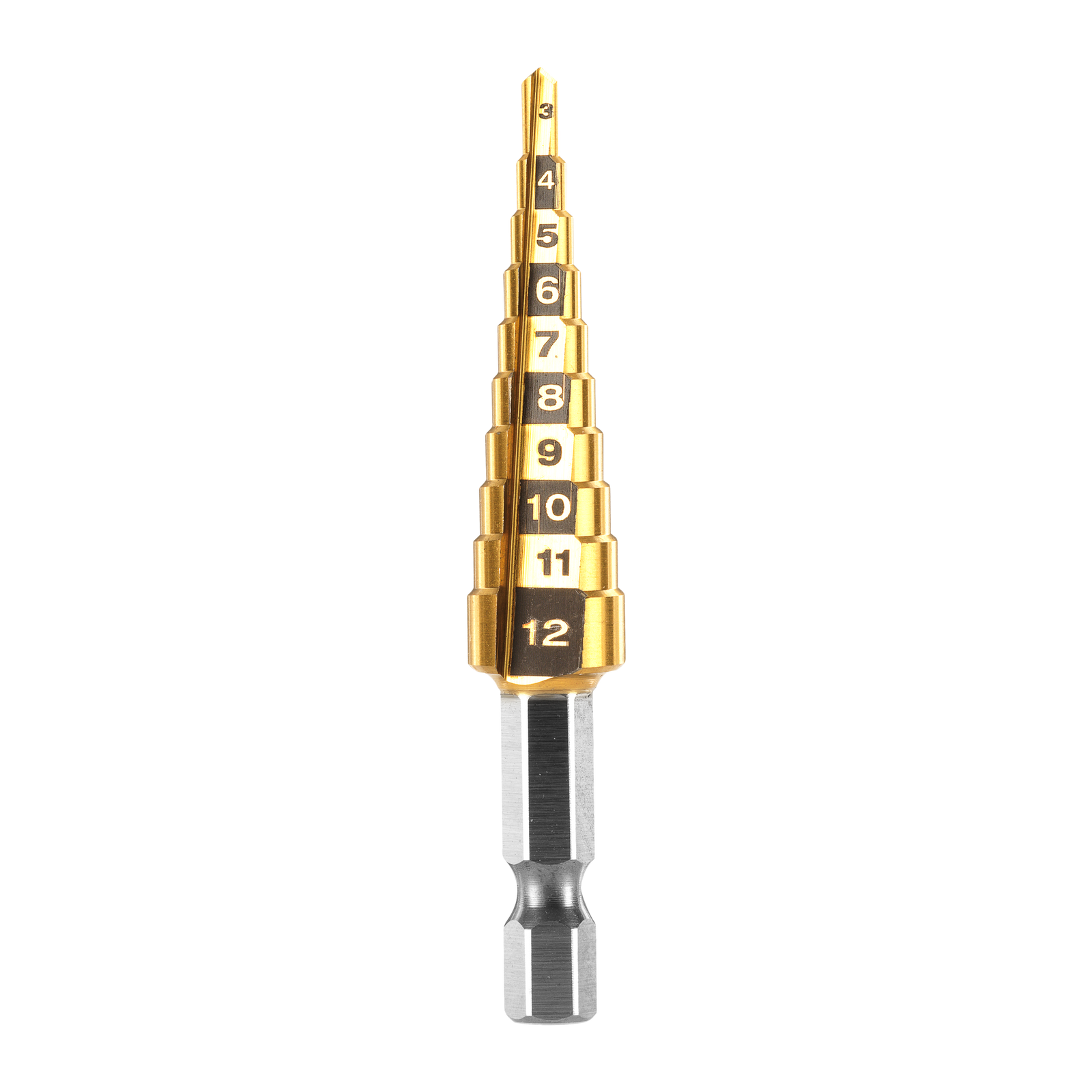 Ryobi 3 Piece Step Drill Bit Set for Metal & Plastic, Multi-Size Holes
