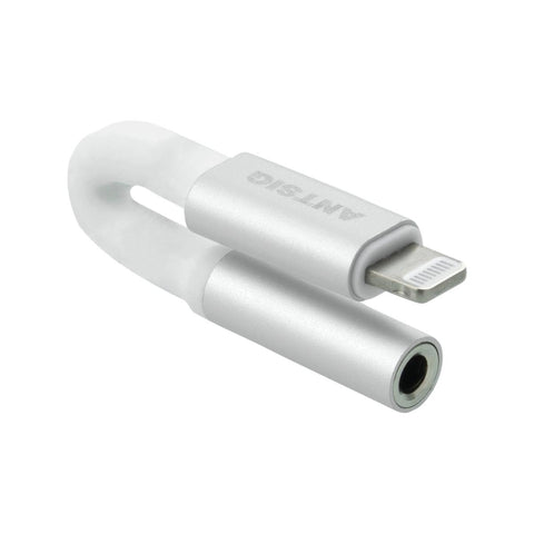Antsig Silicone Lightning Male to 3.5mm Aux Female Audio Adaptor - Durable Design - Apple MFi Certified - 10mm x 80mm - SuperSaverAU - view 1