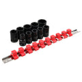 Trojan 10 Piece 1/2" Drive Impact Socket Rail Set - Metric CR-MO Sockets - SuperSaverAU - view 2