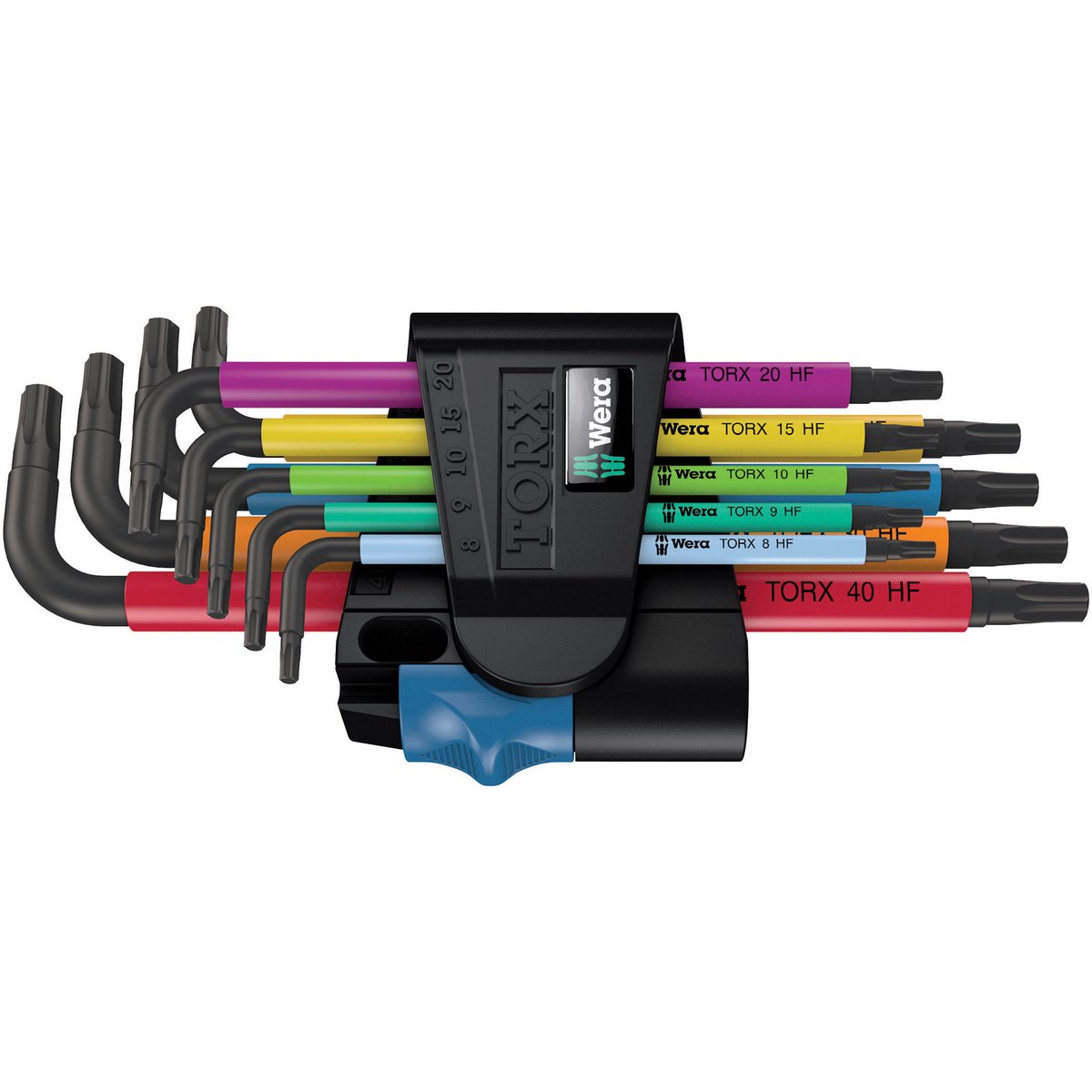 Wera Torx L-Key Set 9-Piece with Holding Function - 72mm x 25mm x 179mm - SuperSaverAU - view 1