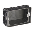 DETA Wall Mounting Box with Adjustable Lugs Black ABS for Powerpoints & Switches
