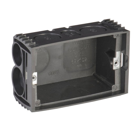 Deta Wall Mounting Box - Adjustable Lugs - Polycarbonate - Black - SuperSaverAU - view 1