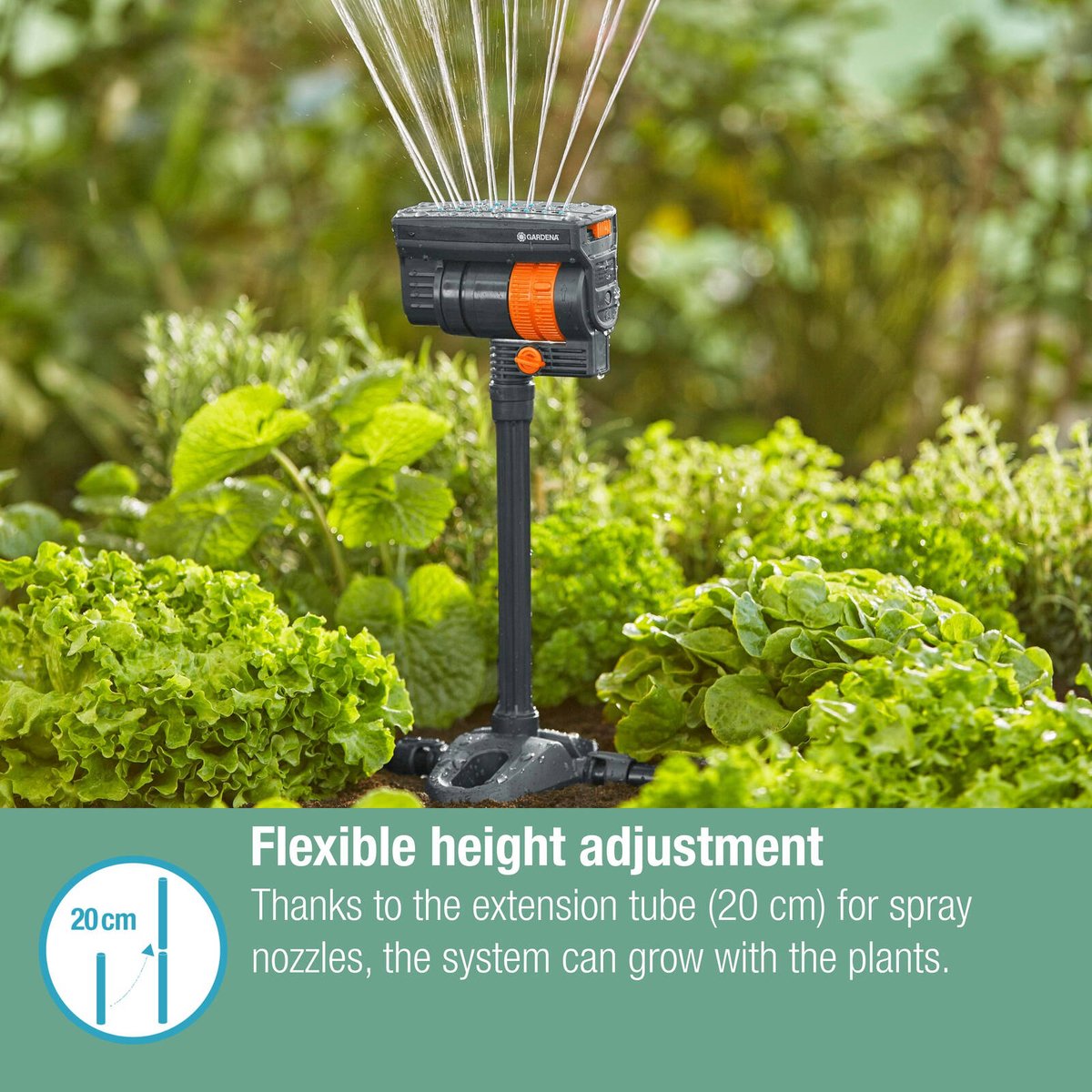 Gardena Micro Irrigation Oscillating Sprinkler OS 90 - 1 to 90 m² - Black - Adjustable Range - SuperSaverAU - view 4