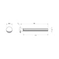 Zenith Hot Dip Galvanised Cup Head Bolts 12x120mm Steel Rust Resistant - SuperSaverAU - view 2
