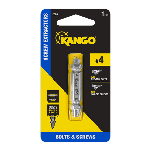 Kango Size 4 Screw Extractor - M2 Steel - 65mm x 10mm x 123mm - Durable - SuperSaverAU - view 1