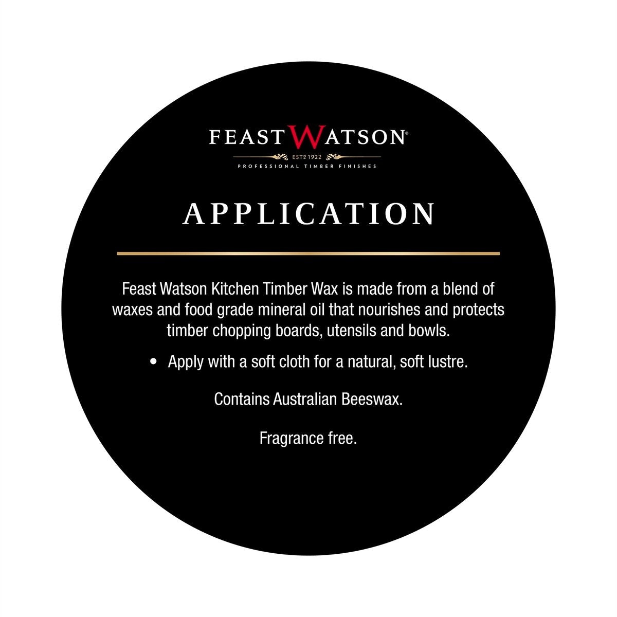 Feast Watson Kitchen Timber Wax - 125g - Oil Based - Water Resistant - SuperSaverAU - view 2