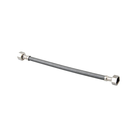Enduraseal 450mm Silver Flexible Braided Water Connector - 1/2" BSP Fittings - Durable & Rust Resistant - SuperSaverAU - view 1
