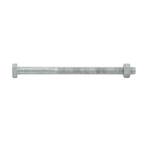 Zenith M8 x 120mm Hot Dipped Galvanised Hex Head Bolt and Nut Each - SuperSaverAU - view 1