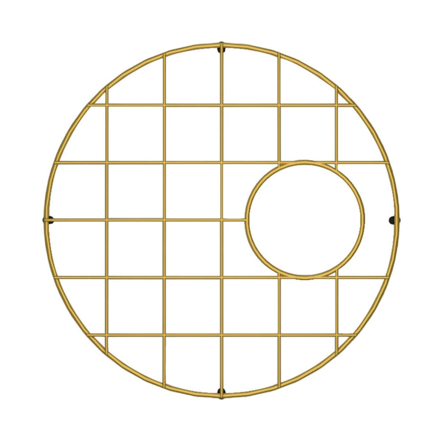 Turner Hastings Cuisine Round Sink Grid - Brushed Brass PVD, 3 Year Warranty - CUR471SSG-BB