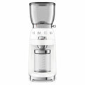 Smeg 50's retro style coffee grinder - white - 350g bean hopper - conical burr - CGF01WHAU