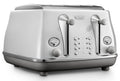 DeLonghi Icona Capitals 4 Slice Toaster - Sydney White, Two Crumb Trays, Extra Lift - CTOC4003W