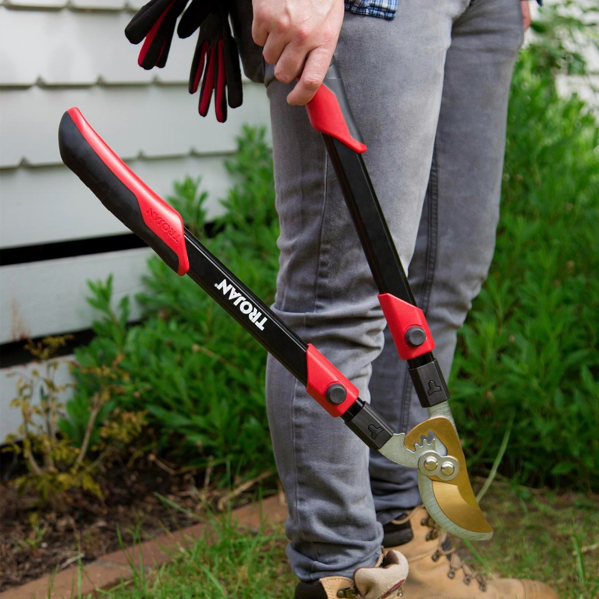 Trojan Geared Telescopic Bypass Lopper - 600mm - Aluminium - Ergonomic Grips - SuperSaverAU - view 4