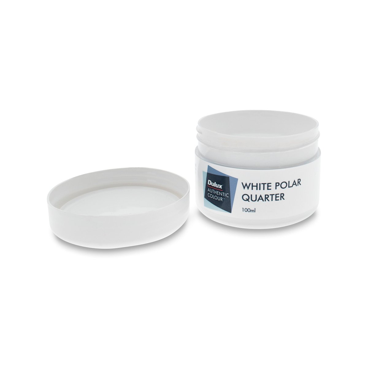 Dulux White Polar Quarter Sample Pot 100ml Water Based Low Sheen - SuperSaverAU - view 3