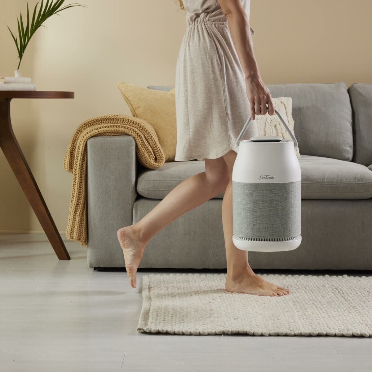 Sunbeam Fresh Protect Air Purifier - 5-Stage Purification, True HEPA, UV Light, Optional Ioniser - SAP1000WH