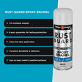White Knight Rust Guard 310g Flat White Epoxy Enamel Spray Paint