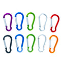 Taskmaster 6mm Aluminium Snap Hook Carabiner Clips 10 Pack