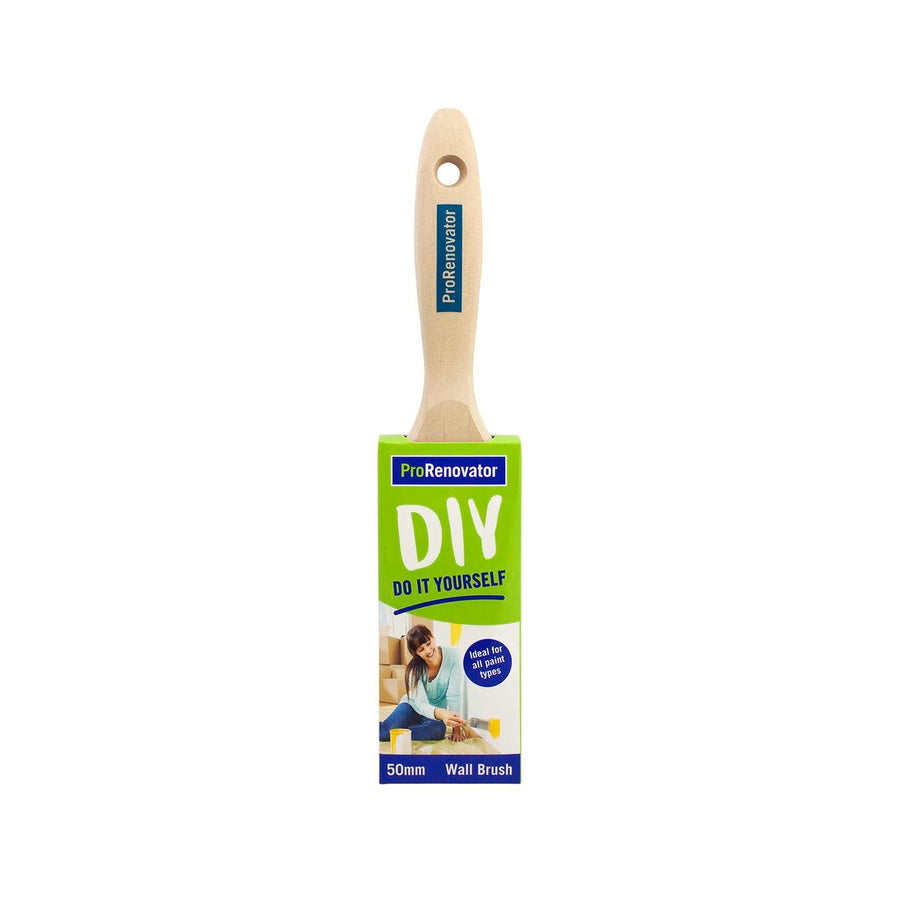 Pro Renovator 50mm Wall Paint Brush - Synthetic Filament - Smooth Finish - SuperSaverAU - view 1
