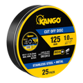 Kango Metal Cut Off Discs - Pack of 25 - 125mm - Inox-Free - Durable - SuperSaverAU - view 1