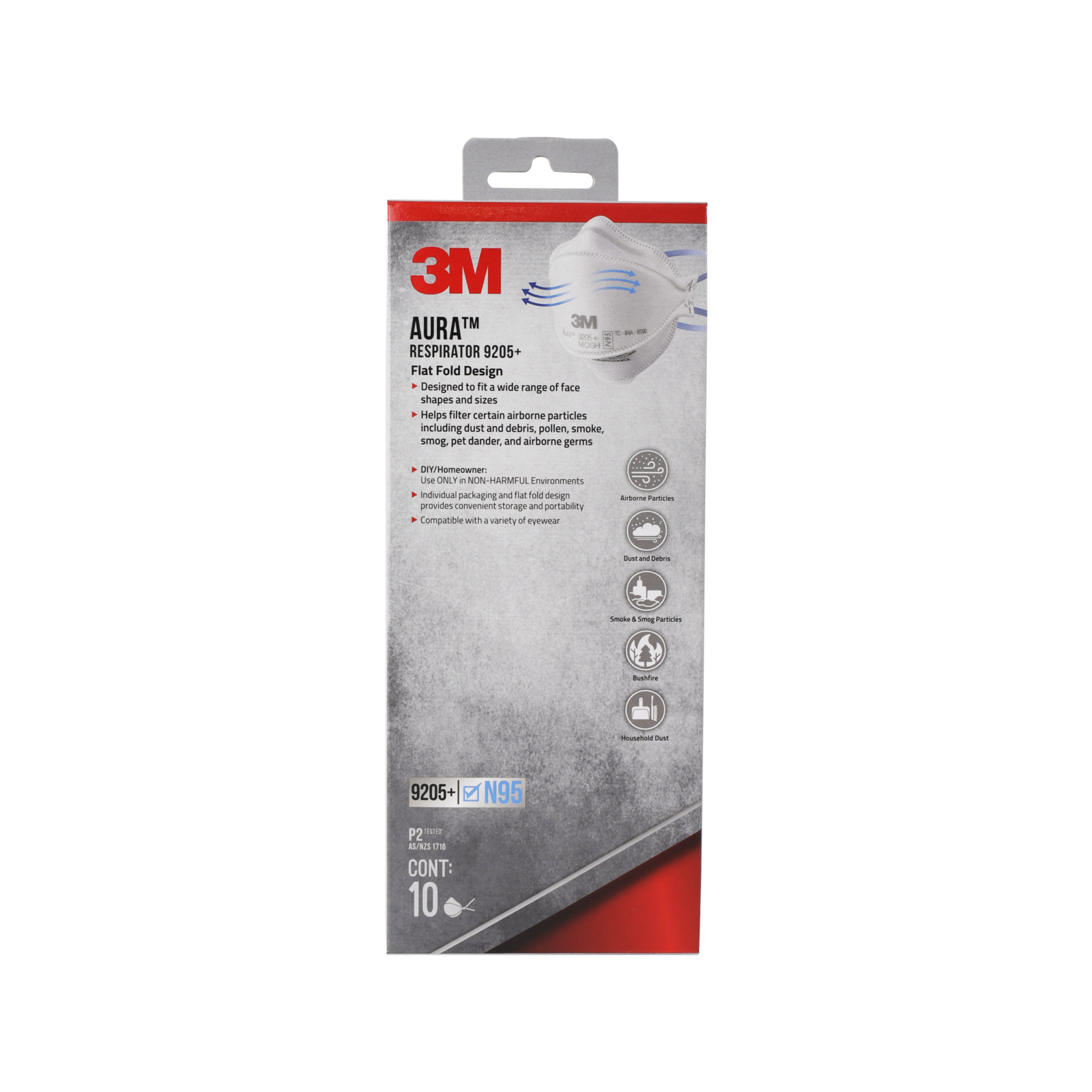 3M Aura Particulate Respirator 10 Pack