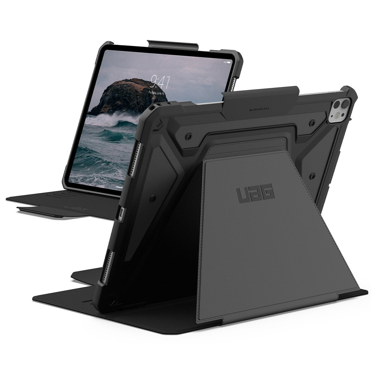 UAG Metropolis SE Apple iPad Pro M4 7th Gen Folio Rugged Case Black 124476114040 - SuperSaverAU - view 7