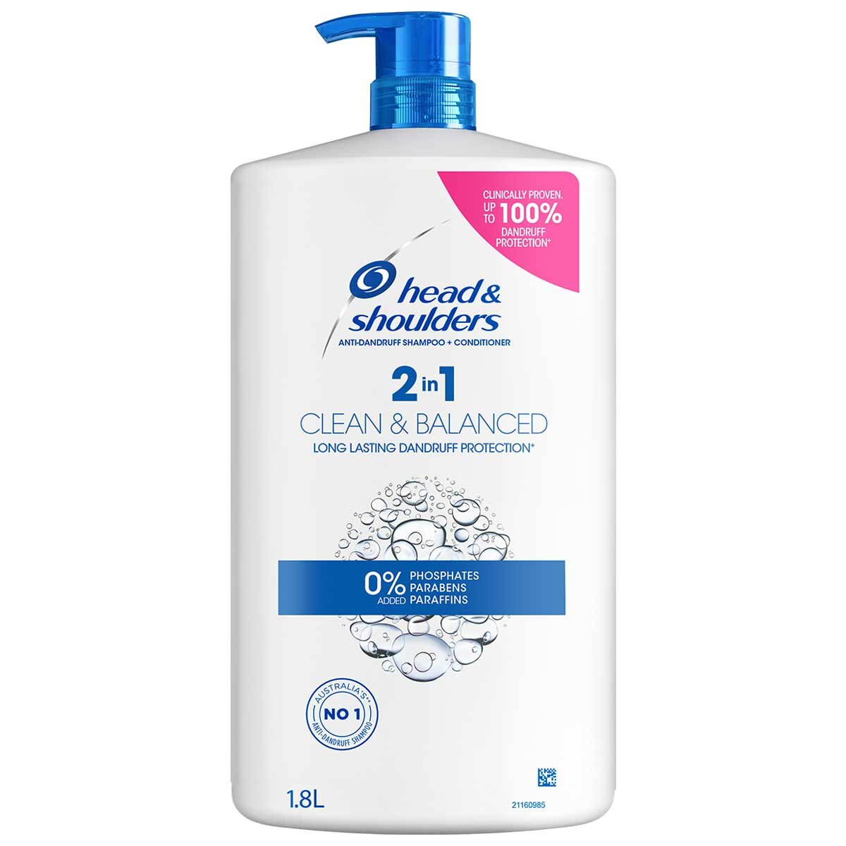 Head & Shoulders Clean And Balanced 2 In 1 Shampoo And Conditioner - SuperSaverAU - view 1