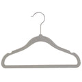 Flocked Kids Hangers 25 Pack, Ultrathin Non-Slip Design, 29 x 20.5 cm, Grey - SuperSaverAU - view 1