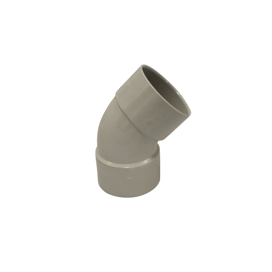 Holman 80mm 45 Degree Plain Female Bend PVC Connection Sewer Use - SuperSaverAU - view 1