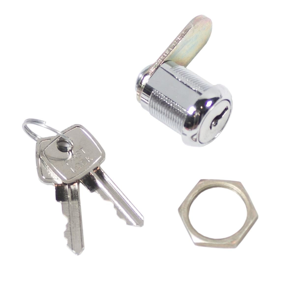 Goliath Straight Tongue Lock Barrel - Chrome Plated Steel Lock - NX19-GP - SuperSaverAU - view 1