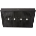 Schweigen 120cm BBQ Canopy Rangehood - Black - 2500m³/h Extraction - On-Board Motor - CL8912B