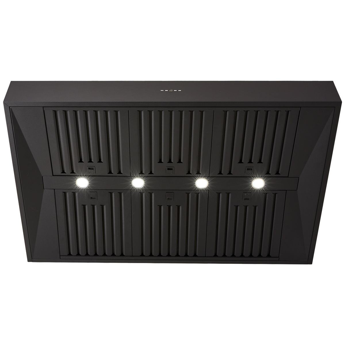 Schweigen 120cm BBQ Canopy Rangehood - Black - 2500m³/h Extraction - On-Board Motor - CL8912B