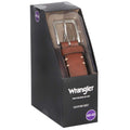 Wrangler Men's Leather Belt Brown - SuperSaverAU - view 3