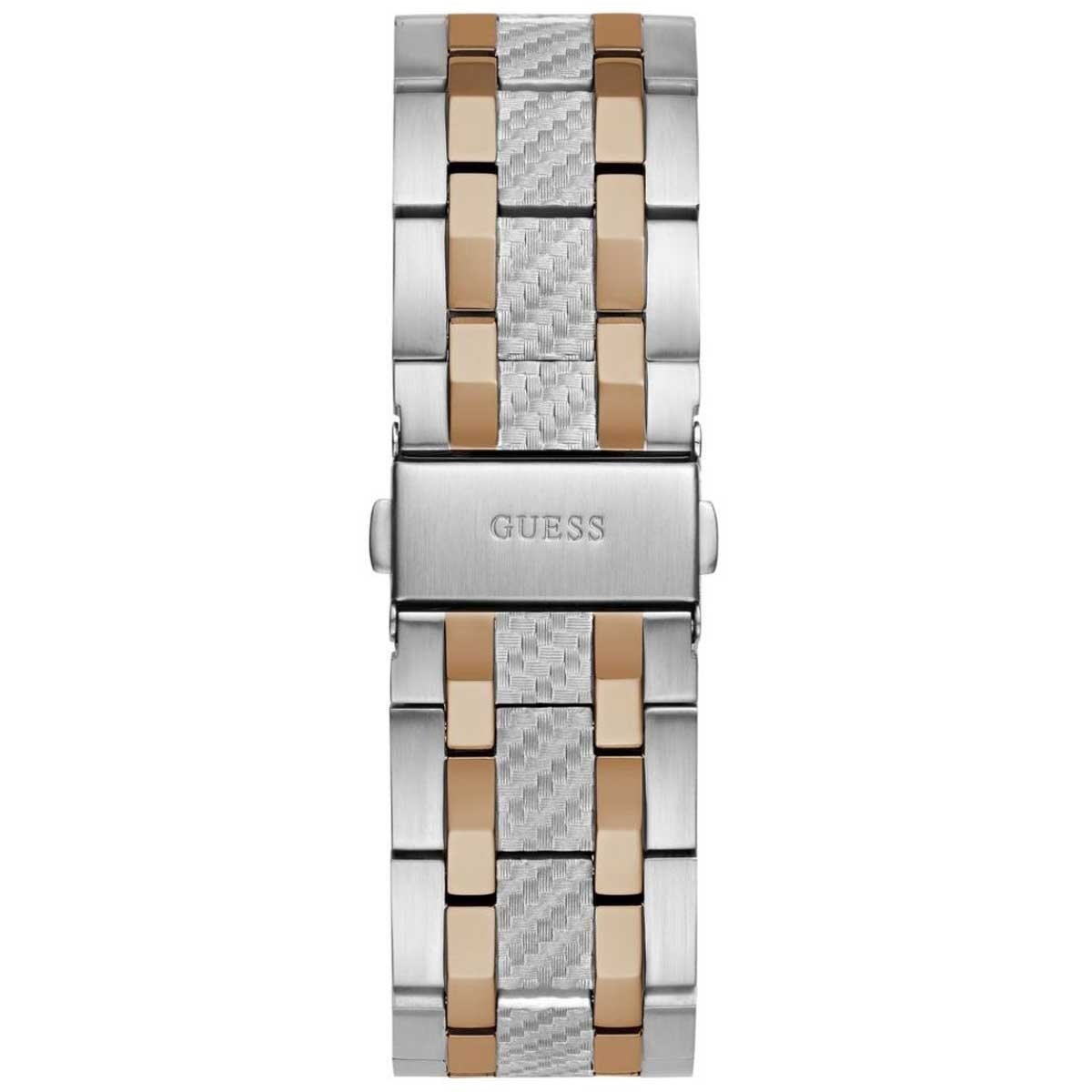 GUESS Resistance Two Tone Men's Watch GW0714G3 Blue & Rose Gold Multifunction Dial 44mm Silver Case - SuperSaverAU - view 5