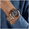 GUESS Resistance Two Tone Men's Watch GW0714G3 Blue & Rose Gold Multifunction Dial 44mm Silver Case - SuperSaverAU - view 6