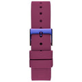 GUESS Menagerie Iridescent Analog Women's Watch GW0749L3 - 36mm Iridescent Case, Plum Silicone Strap, Python Digital Print Dial - SuperSaverAU - view 5