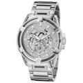 GUESS King Stainless Steel Multifunction Men's Watch GW0497G1 - 48mm Silver Tone, Crystals Bezel, Analogue Dial - SuperSaverAU - view 2