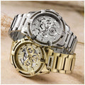 GUESS King Stainless Steel Multifunction Men's Watch GW0497G1 - 48mm Silver Tone, Crystals Bezel, Analogue Dial - SuperSaverAU - view 6