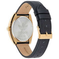 Adidas Originals Edition One Gold Tone Black Strap Watch AOFH22512 - Innovative Design, Gold Tone Trefoil Logo, Stainless Steel Case, Black Leather Strap - SuperSaverAU - view 4