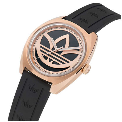 Adidas Originals Rose Gold Tone Watch AOFH23013 with Bold Design & Trefoil Logo