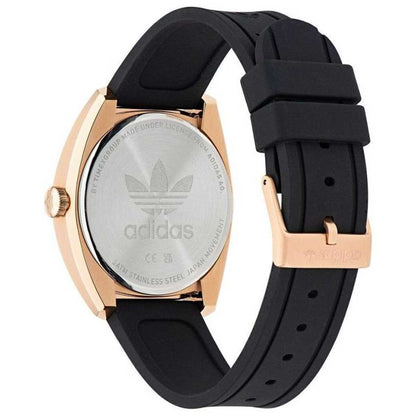 Adidas Originals Rose Gold Tone Watch AOFH23013 with Bold Design & Trefoil Logo