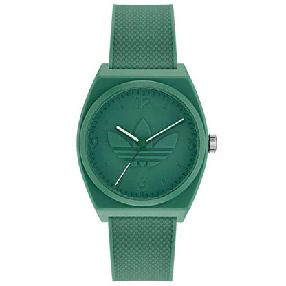 Adidas Originals Green Resin Strap Analogue Watch AOST22032 - Classic design with iconic color palette & playful graphics