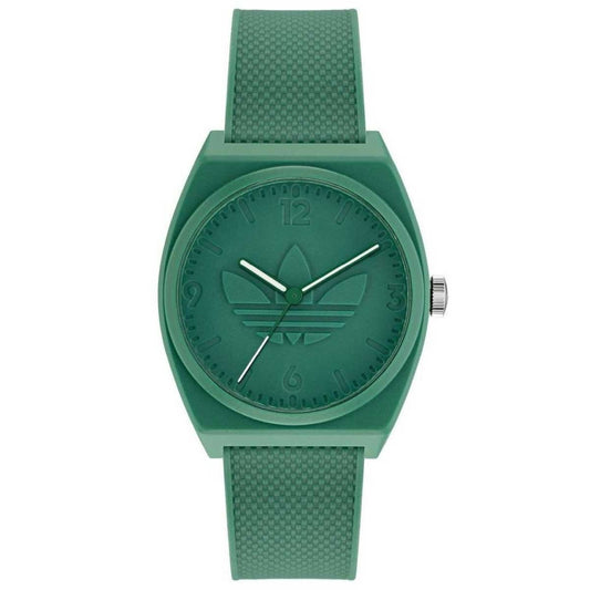 Adidas Originals Green Resin Strap Analogue Watch AOST22032 - Classic design with iconic color palette & playful graphics