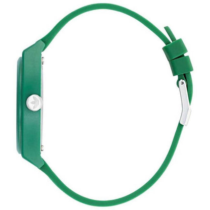 Adidas Originals Green Resin Strap Analogue Watch AOST22032 - Classic design with iconic color palette & playful graphics