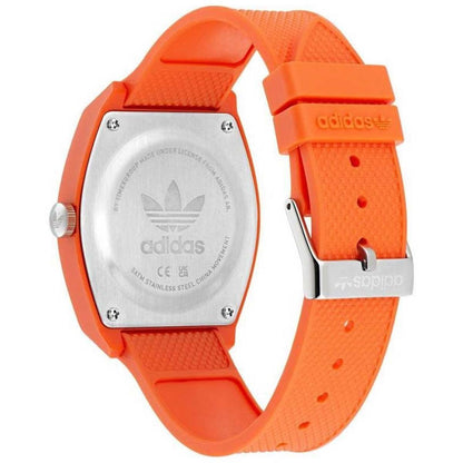 Adidas Originals Orange Resin Strap Watch AOST22562 - Streetwear Style, Iconic Color Palette