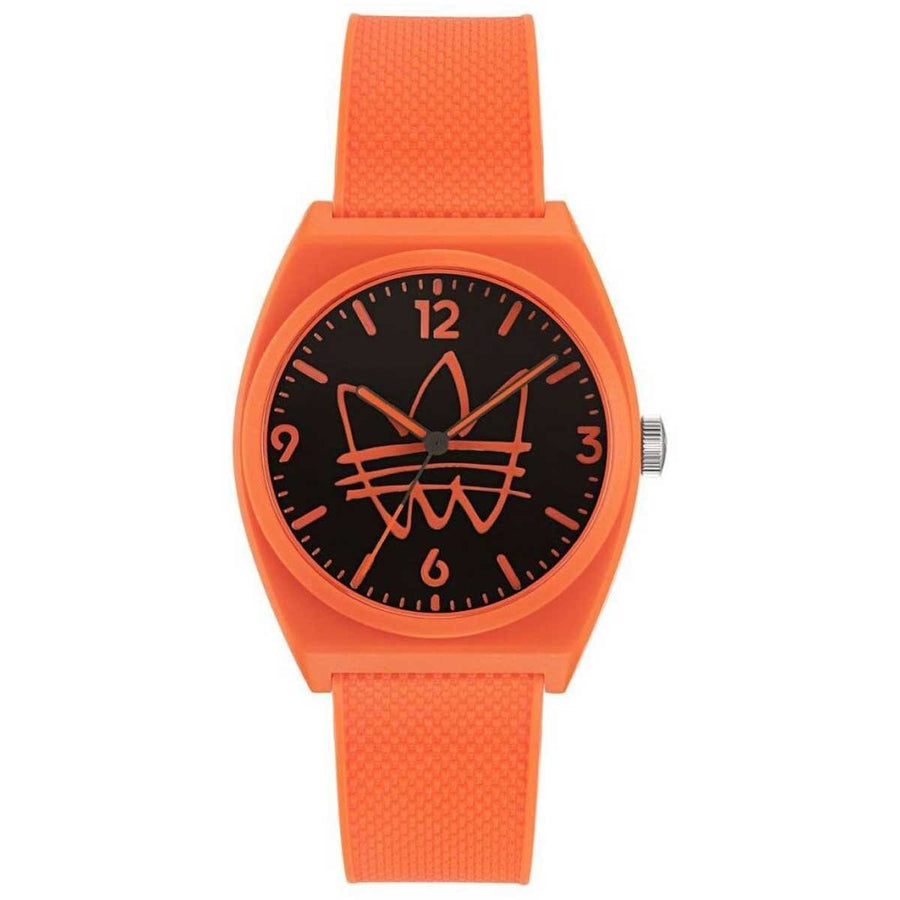 Adidas Originals Orange Resin Strap Watch AOST22562 - Streetwear Style, Iconic Color Palette - SuperSaverAU - view 1
