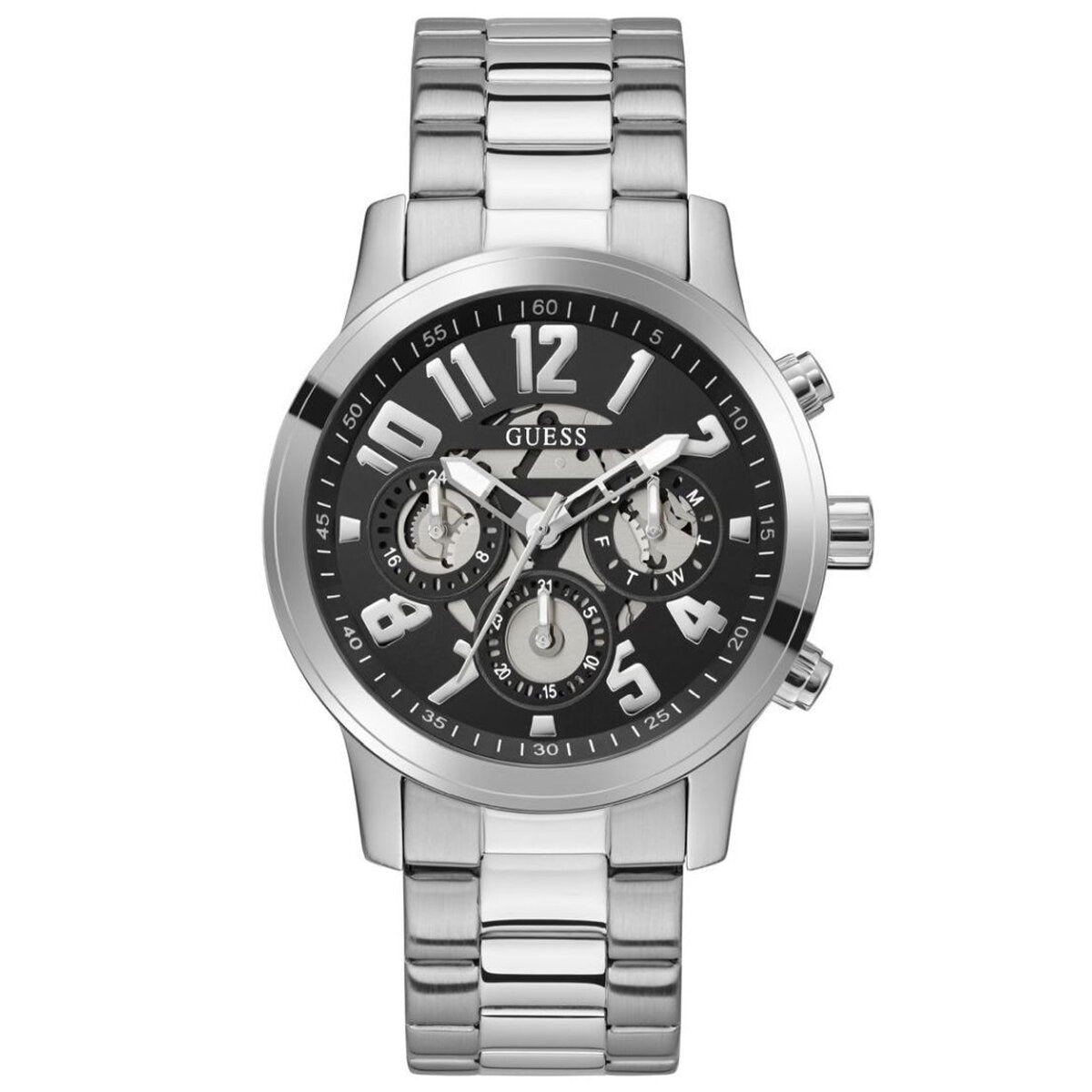 GUESS Parker Silver Tone Multifunction Men's Watch GW0627G1 - SuperSaverAU - view 1
